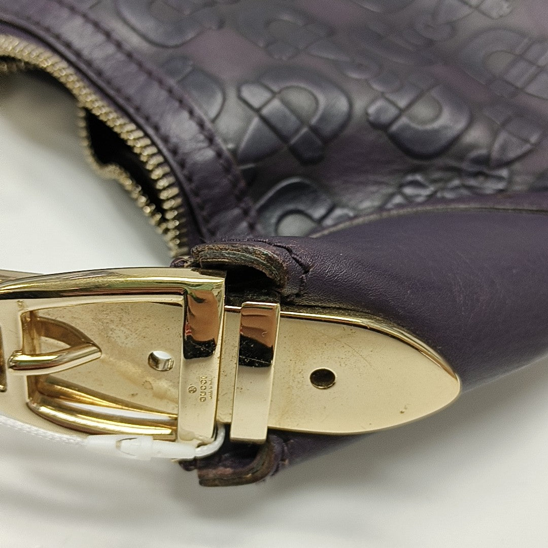 Calfskin Top Handle Bag Purple