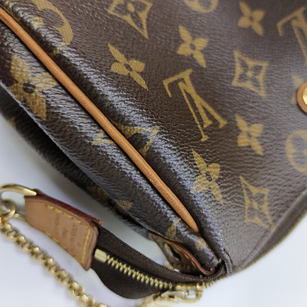 EVA Monogram Coated Canvas Brown
