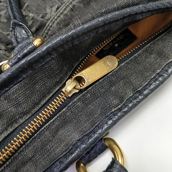 NEO CABBY Monogram Denim Black