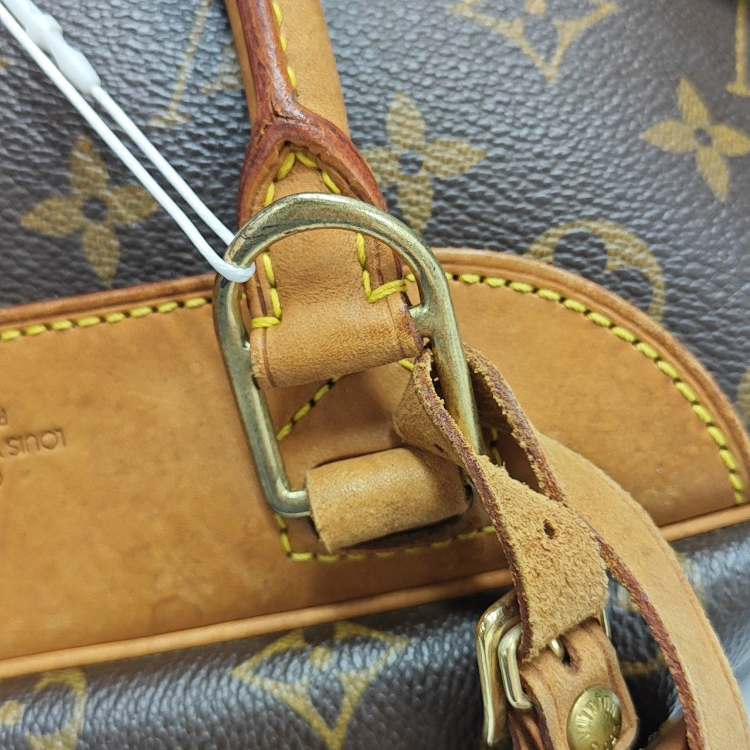 DEAUVILLE GM Monogram Coated Canvas Brown