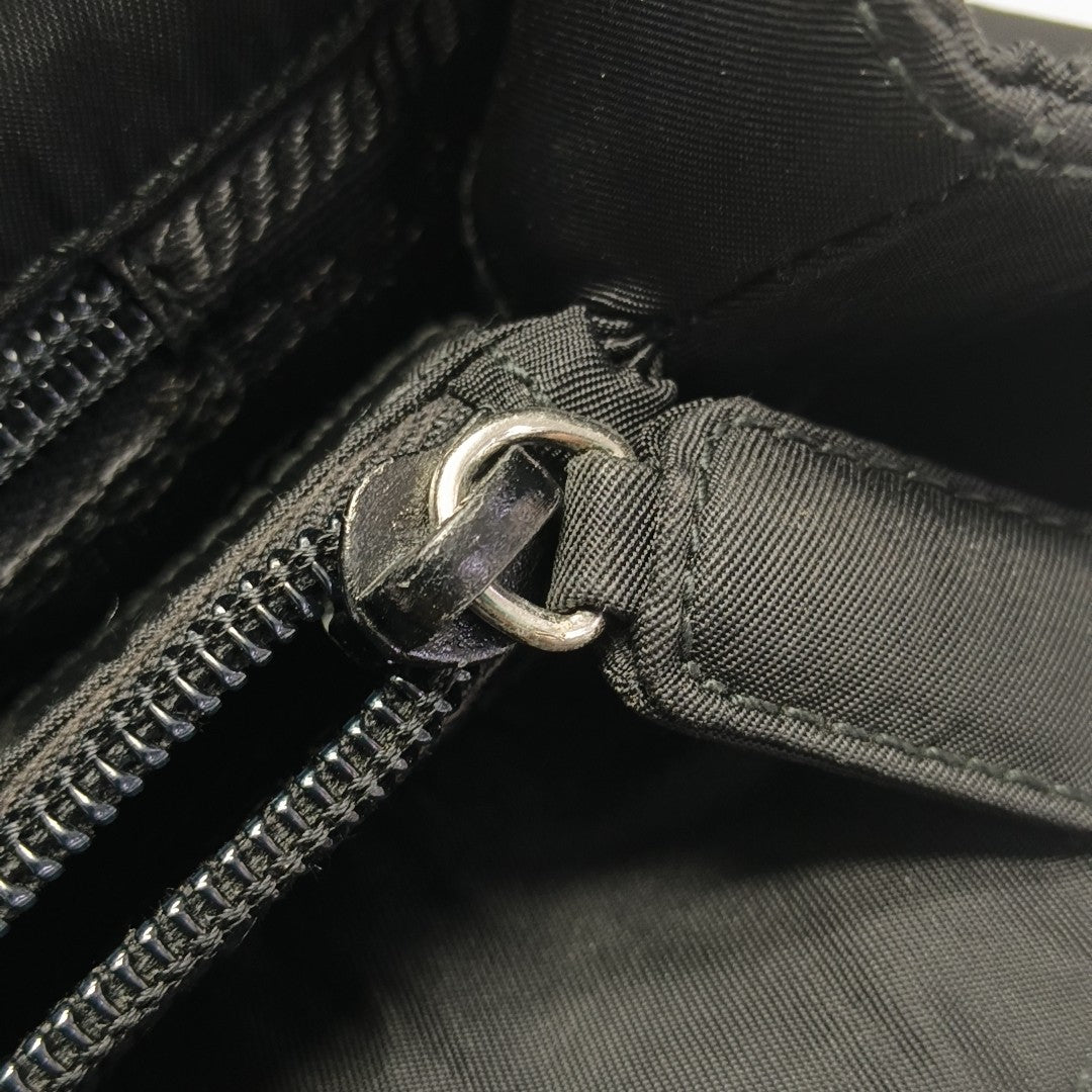 Nylon Shoulder Bag Black