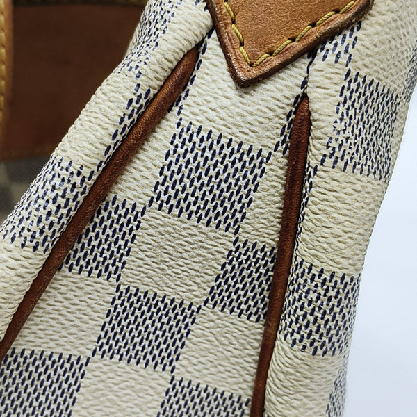 SIRACUSA MM Damier Azur Coated Canvas White