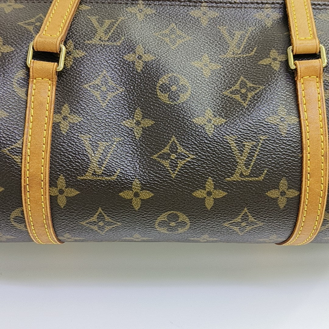 PAPILLON MM Monogram Coated Canvas Brown