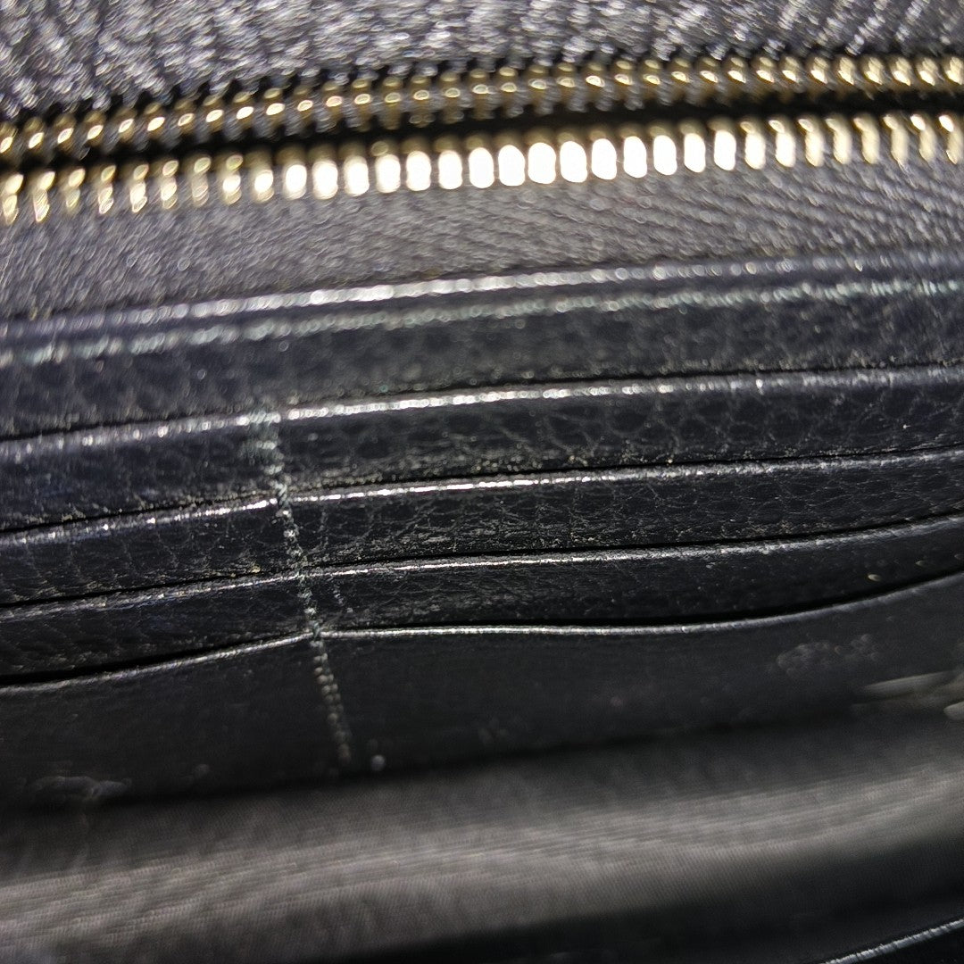Interlocking G Small Calfskin Black