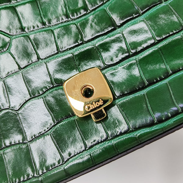Chloé C Mini Calfskin Green