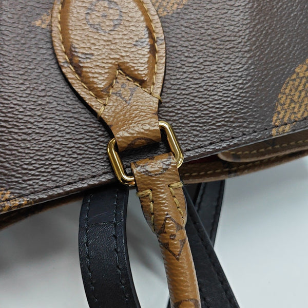 ONTHEGO MM Monogram Coated Canvas Brown