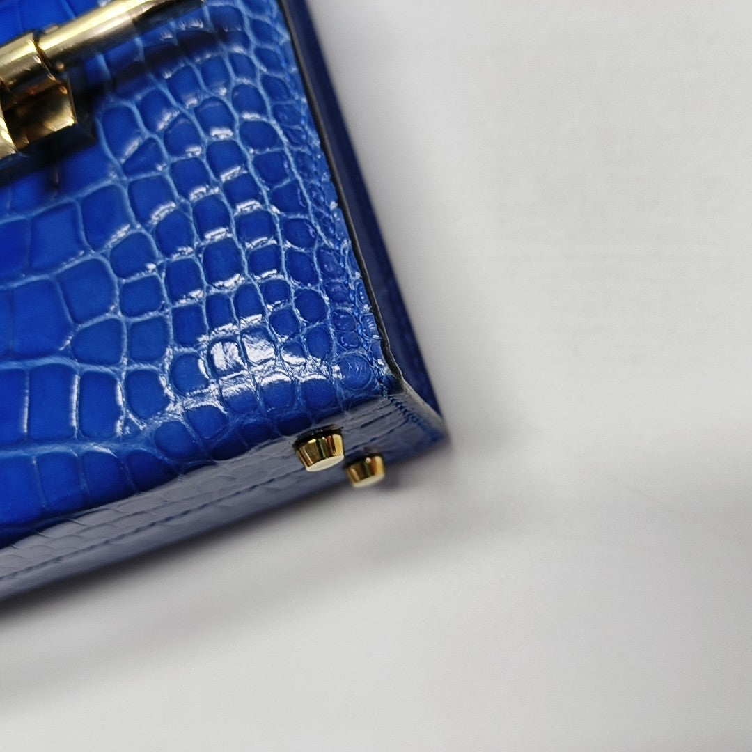 Verrou 17 Shiny Porosus Crocodile Blue