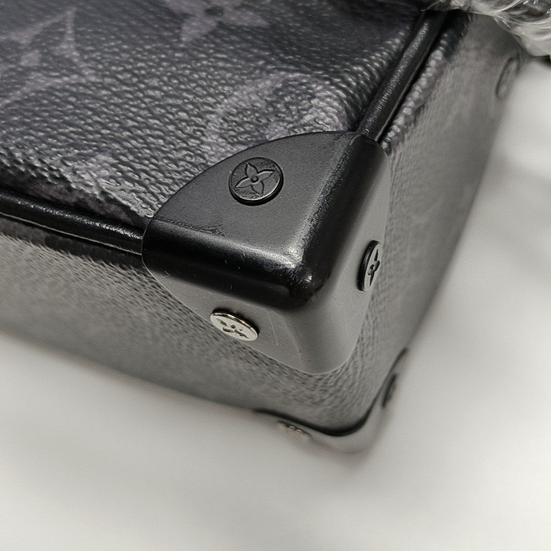 SOFT TRUNK Mini Monogram Coated Canvas Black