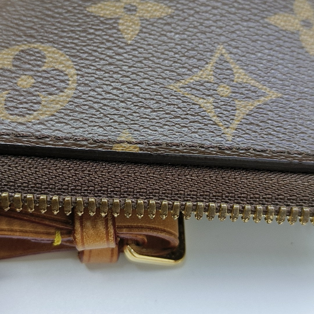 LOCKIT Monogram Coated Canvas Brown