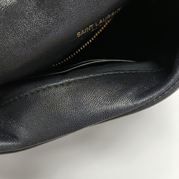PUFFER Mini Chevron Lambskin Black