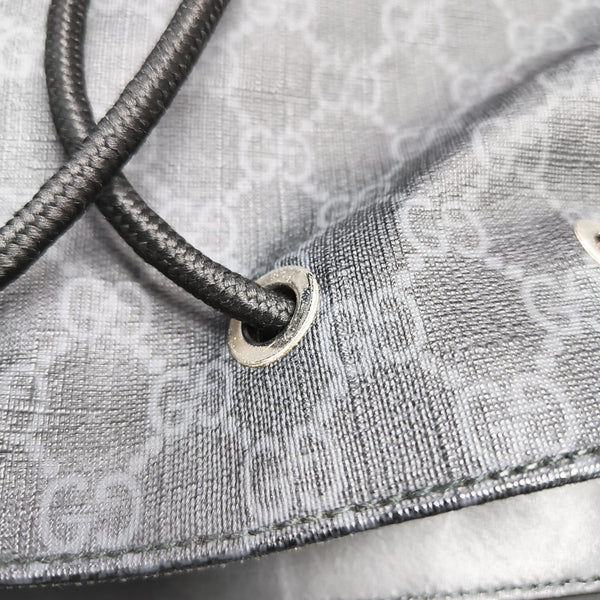 GG Supreme Monogram Coated Canvas Black