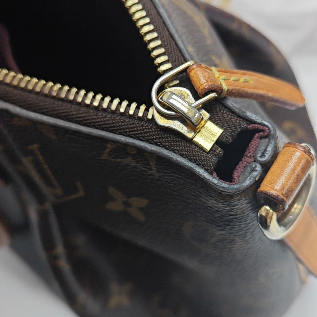 TURENNE PM Monogram Coated Canvas Brown
