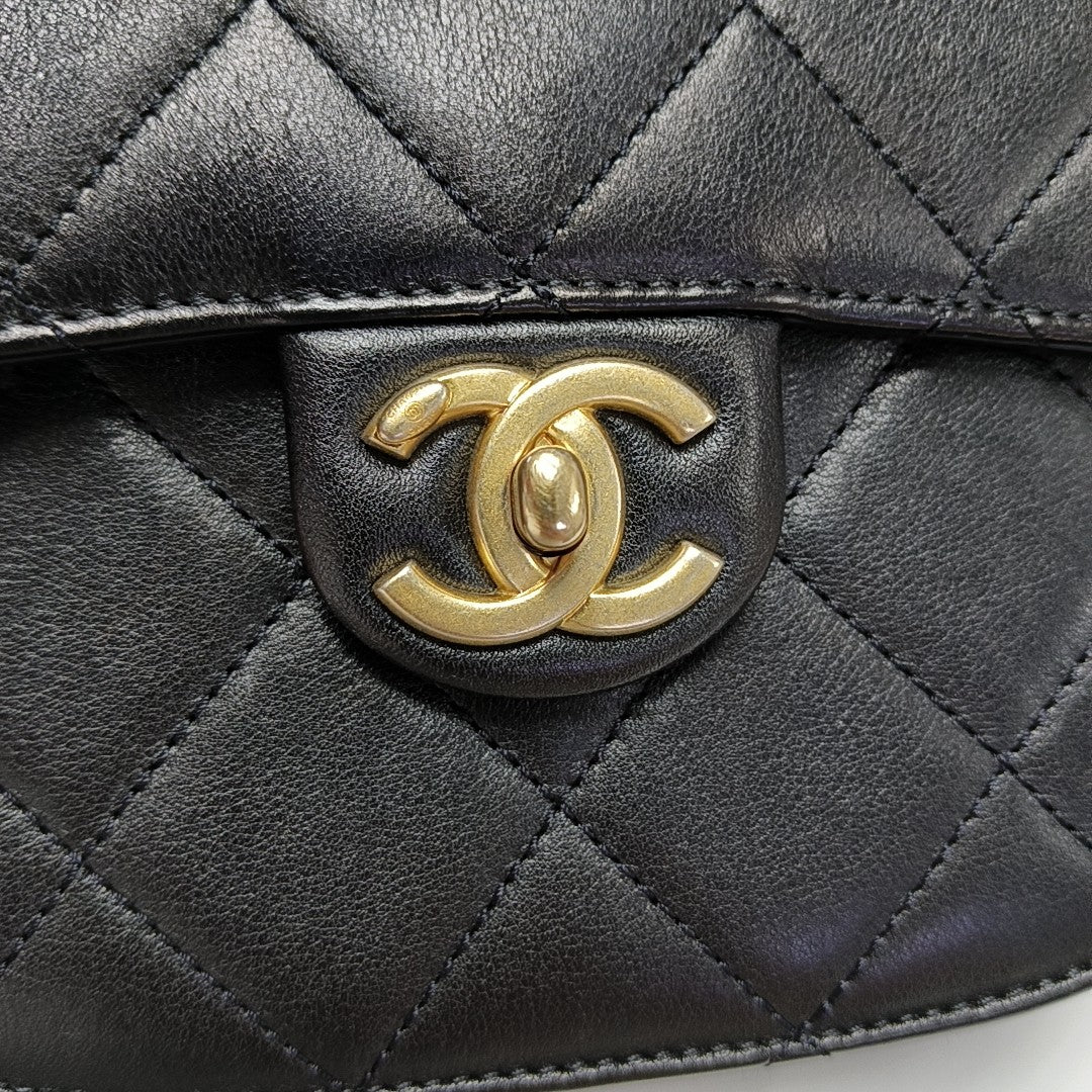 Calfskin Crossbody Bag Black