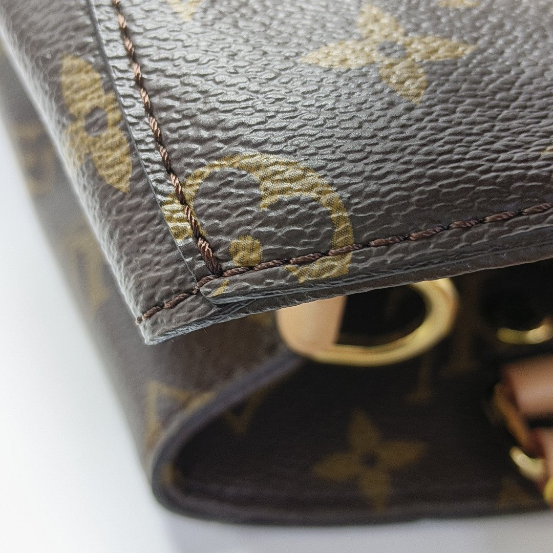 MONTAIGNE Monogram Coated Canvas Brown