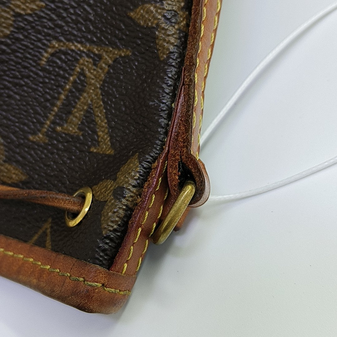 NÉONOÉ Nano Monogram Coated Canvas Brown