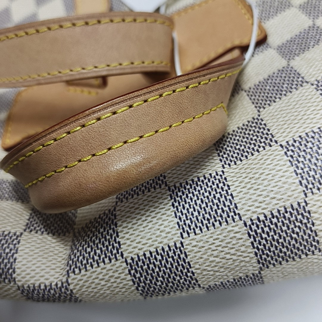 SPERONE Damier Azur Coated Canvas White