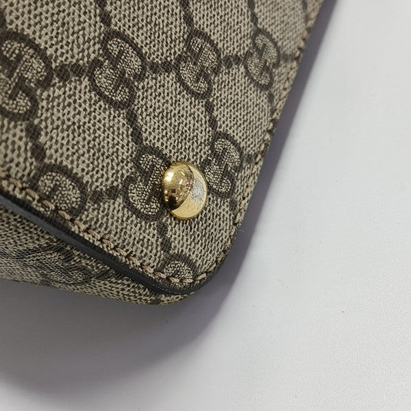 GG Blooms Monogram Coated Canvas Beige