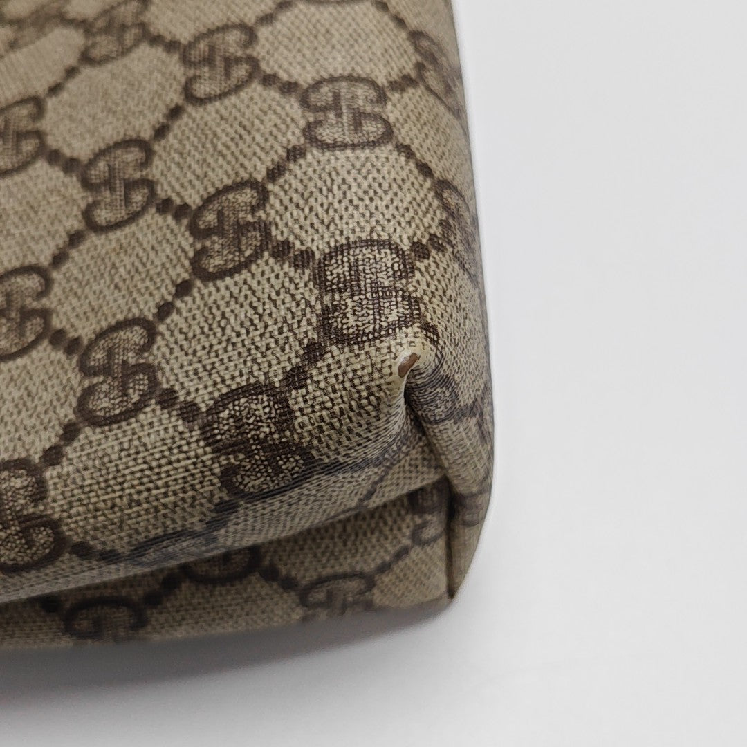 GG Supreme Monogram Coated Canvas Beige
