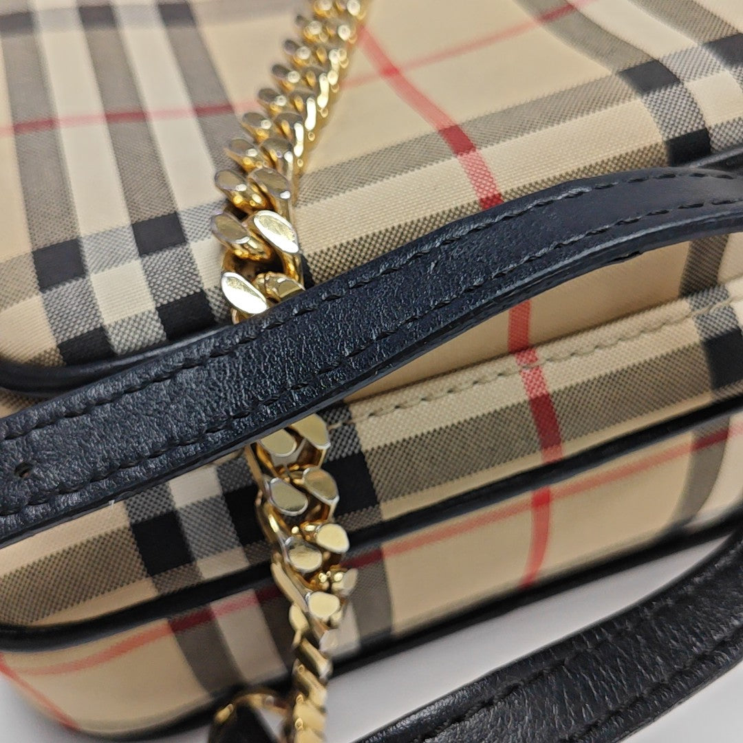 Fabric Shoulder Bag Brown