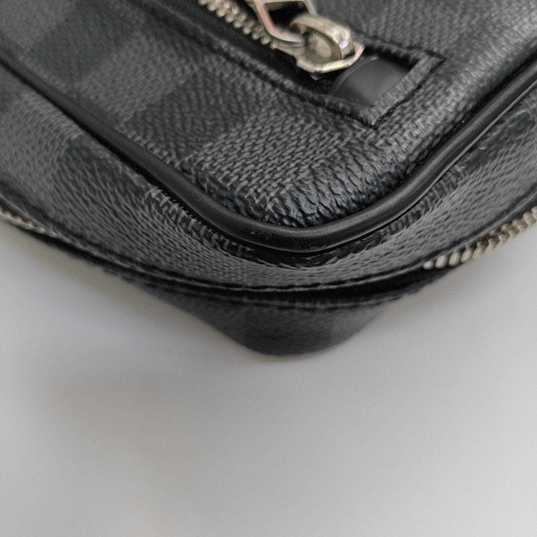 ALPHA Damier Graphite Coated Canvas Gray
