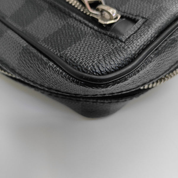 ALPHA Damier Graphite Coated Canvas Gray