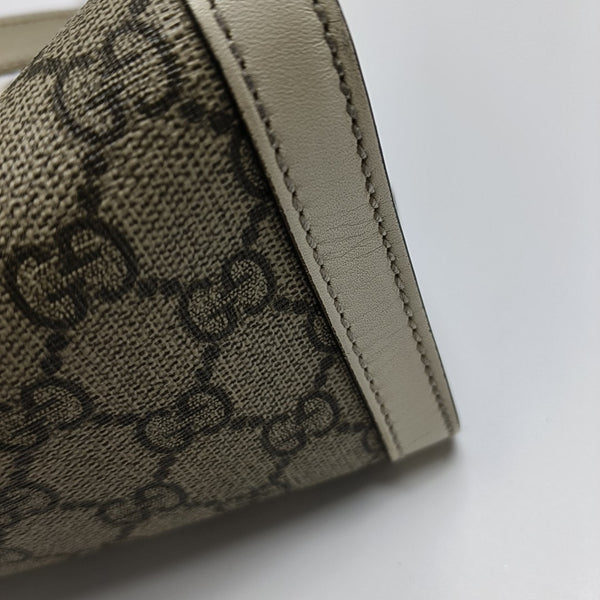 Padlock Small Monogram Coated Canvas Beige