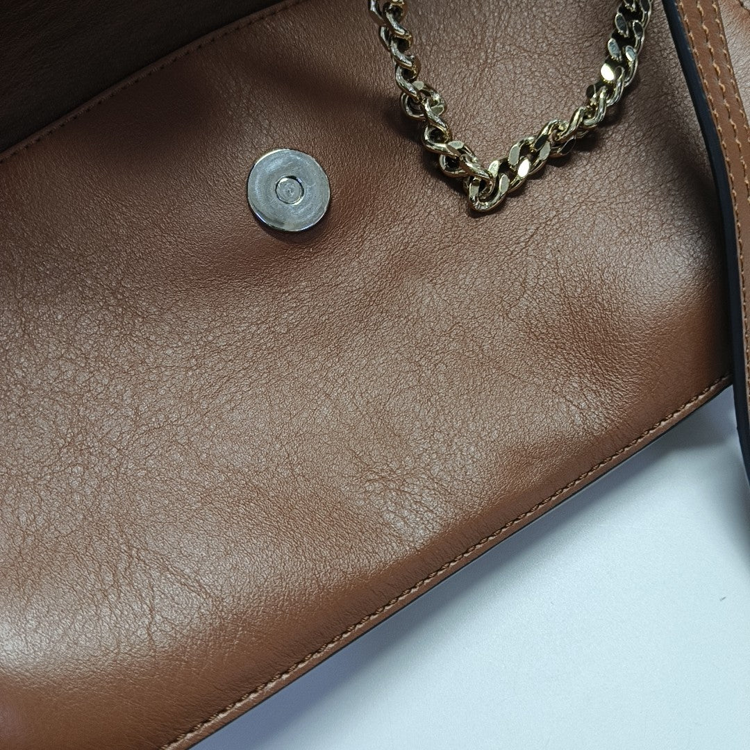 Faye Small Calfskin Brown