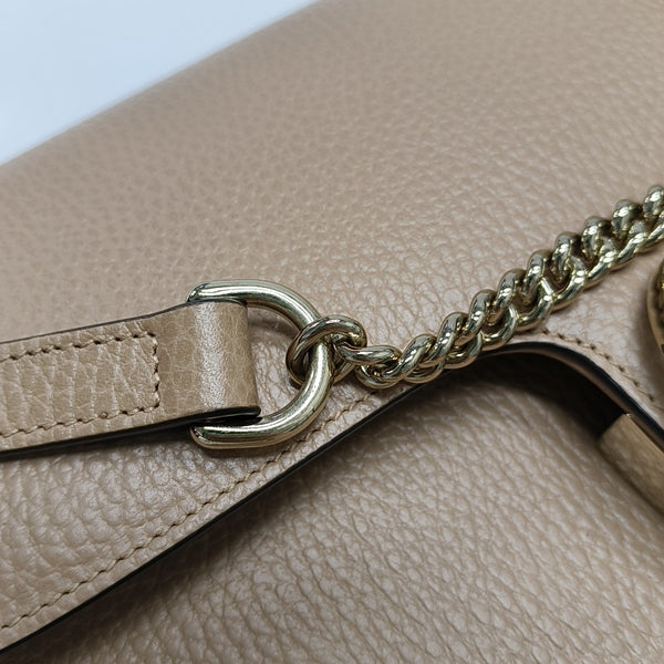 Interlocking G Large Calfskin Brown