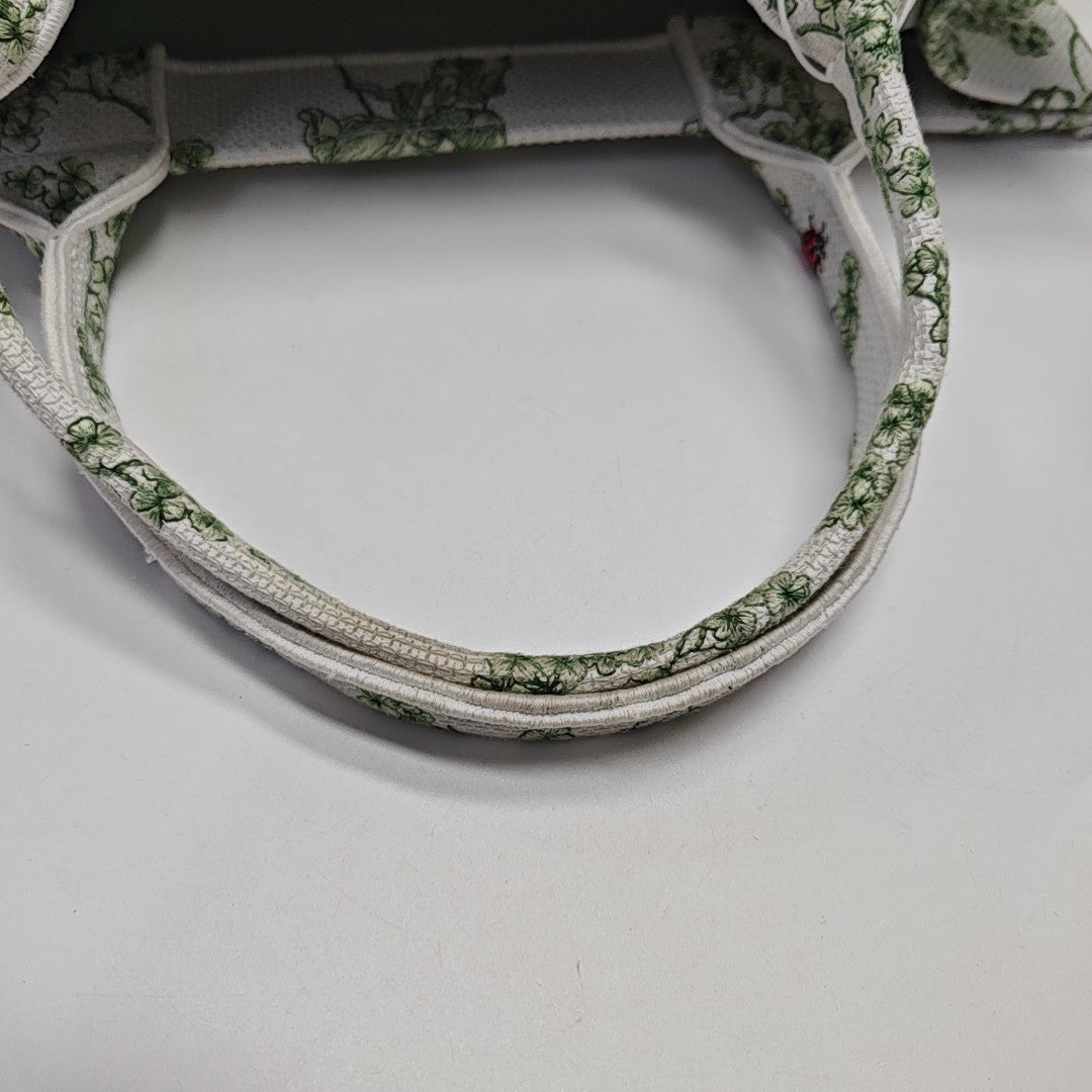 Book Tote Medium Fabric Green
