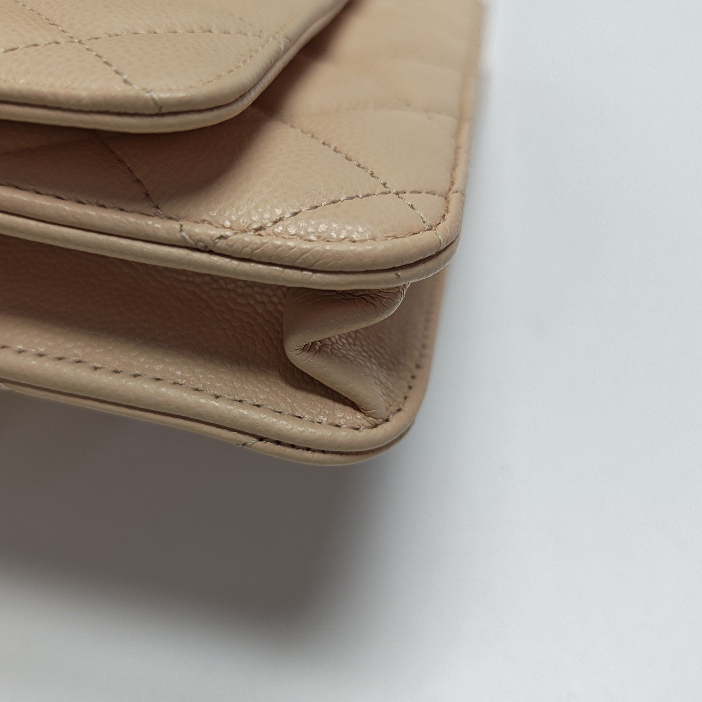 WOC Quilted Grained Calfskin Pink
