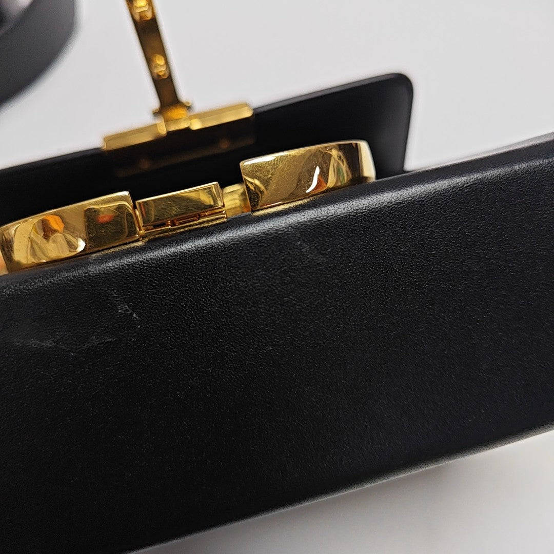 30 Montaigne Mini Calfskin Black