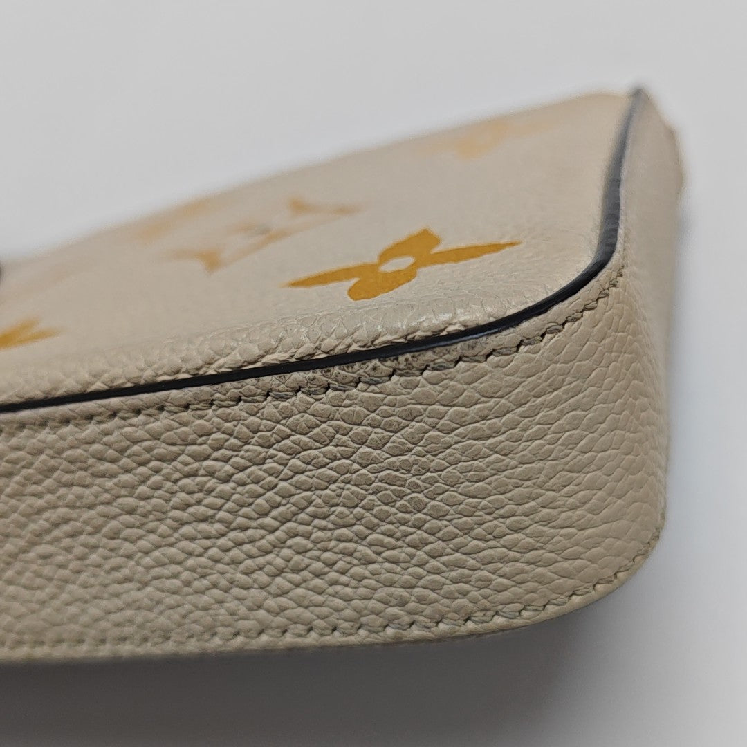 FÉLICIE Monogram Calfskin Yellow