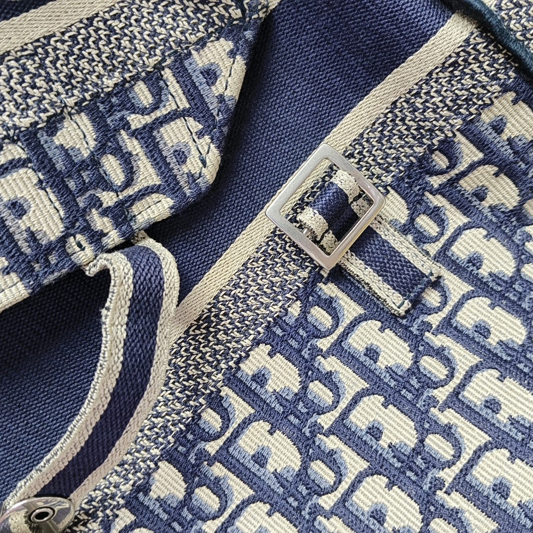 Diorcamp Large Oblique Canvas Blue