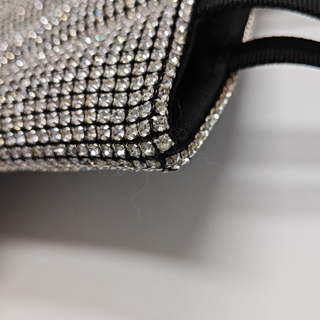 Lab-Grown Diamond Top Handle Bag Black