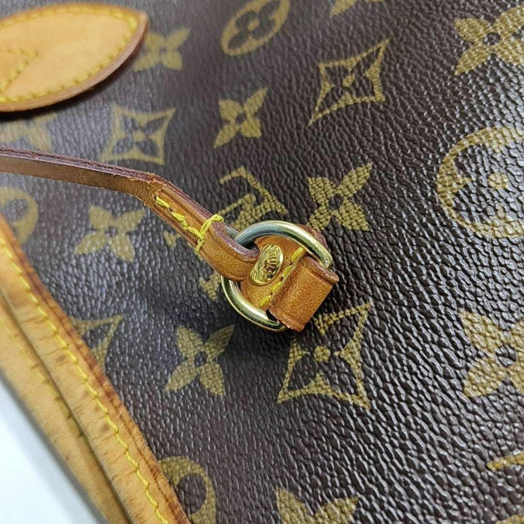 NEVERFULL GM Monogram Coated Canvas Brown