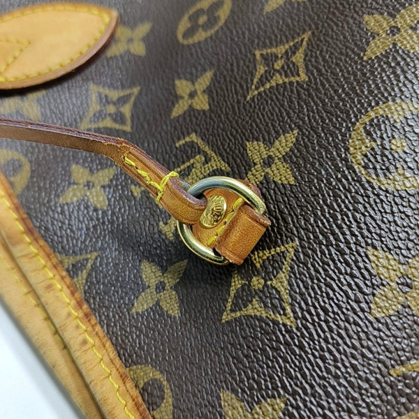 NEVERFULL GM Monogram Coated Canvas Brown
