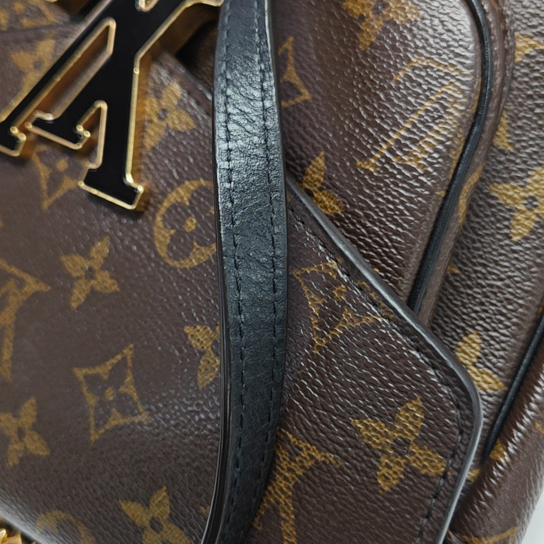 PASSY Monogram Coated Canvas Brown