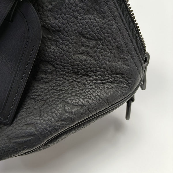 KEEPALL 35 Monogram Calfskin Black
