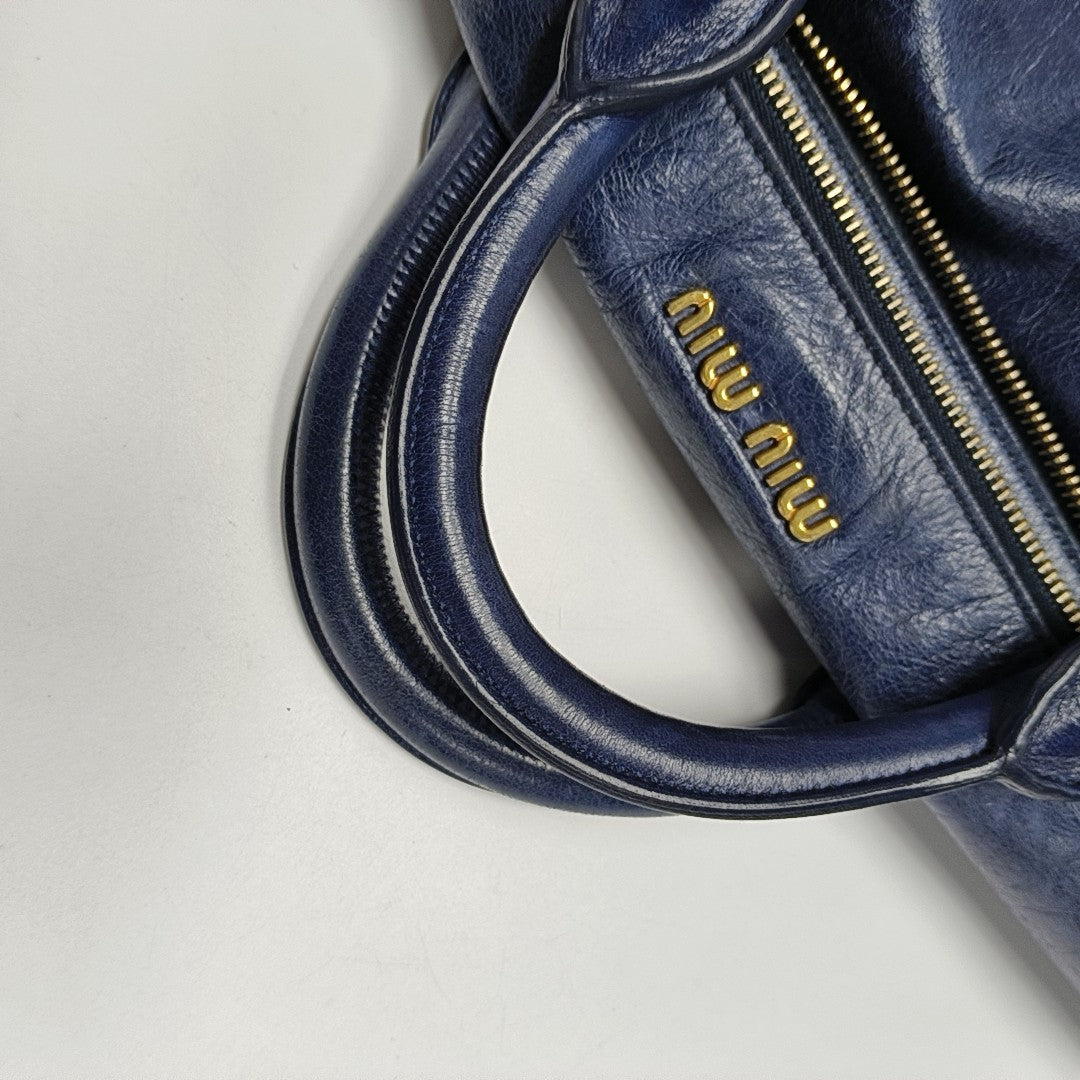 Bow Calfskin Blue