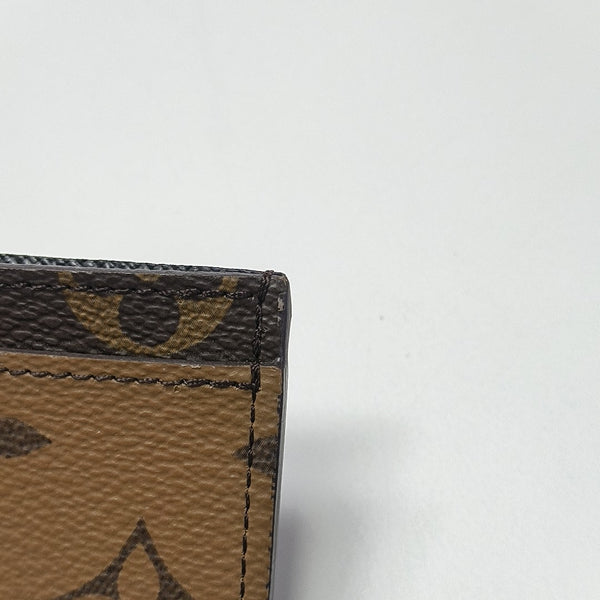 Monogram Coated Canvas Card Holder Brown