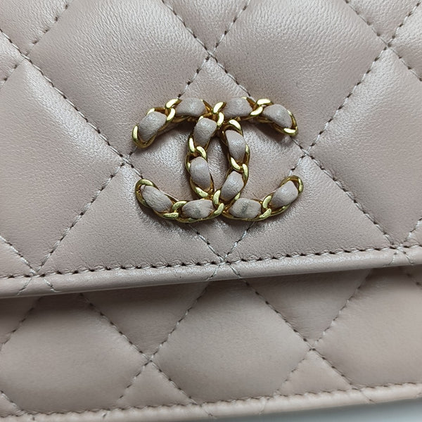 WOC Quilted Lambskin Pink
