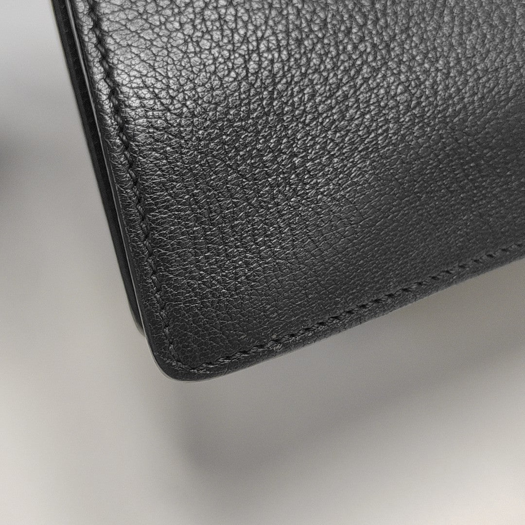 Calfskin Top Handle Bag Blue