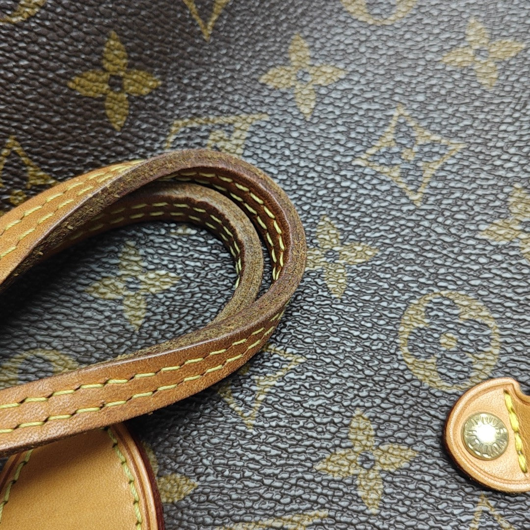 NEVERFULL MM Monogram Coated Canvas Brown