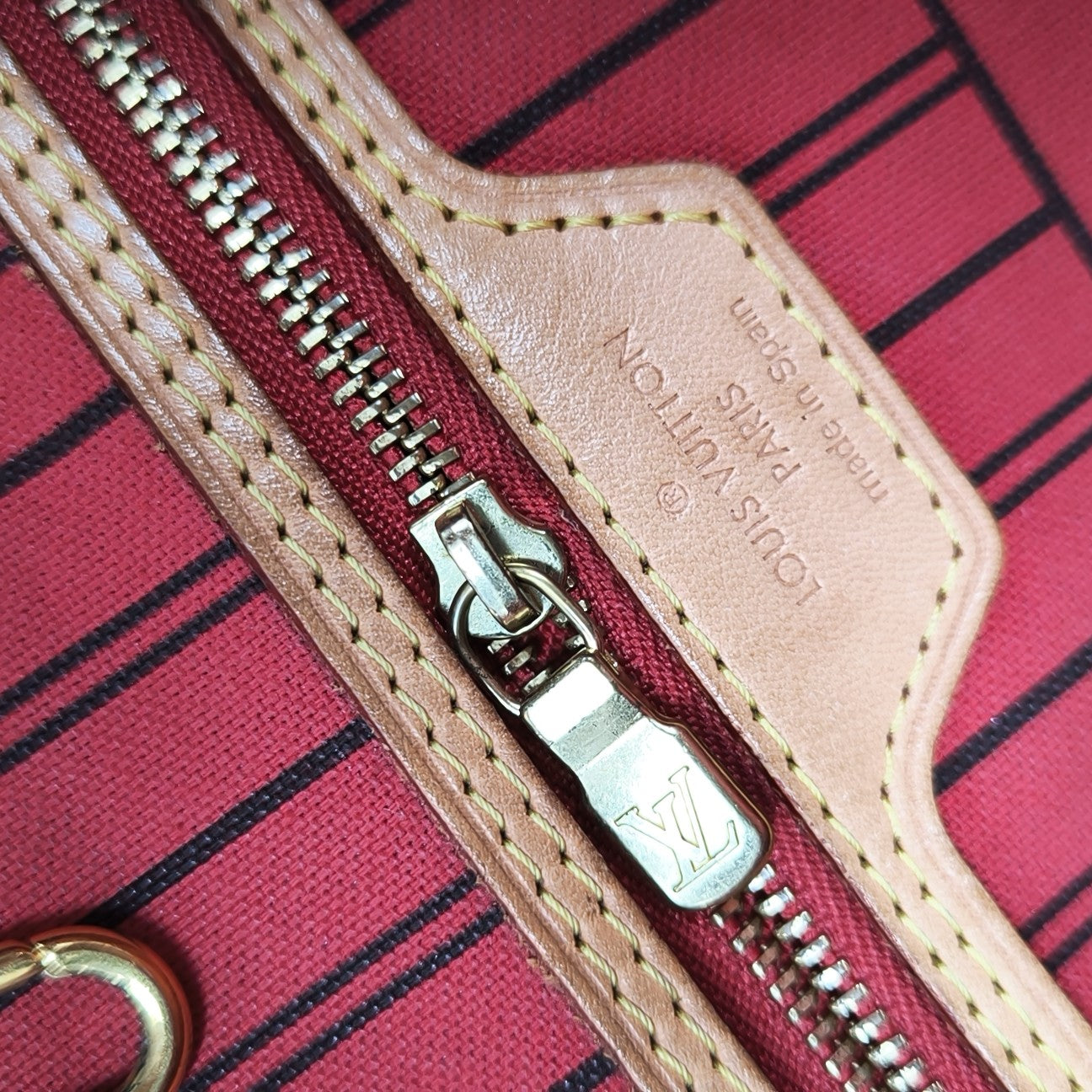 NEVERFULL MM Monogram Coated Canvas Brown