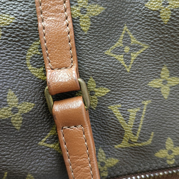 PAPILLON MM Monogram Coated Canvas Brown