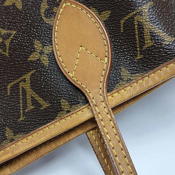 NEVERFULL MM Monogram Coated Canvas Brown