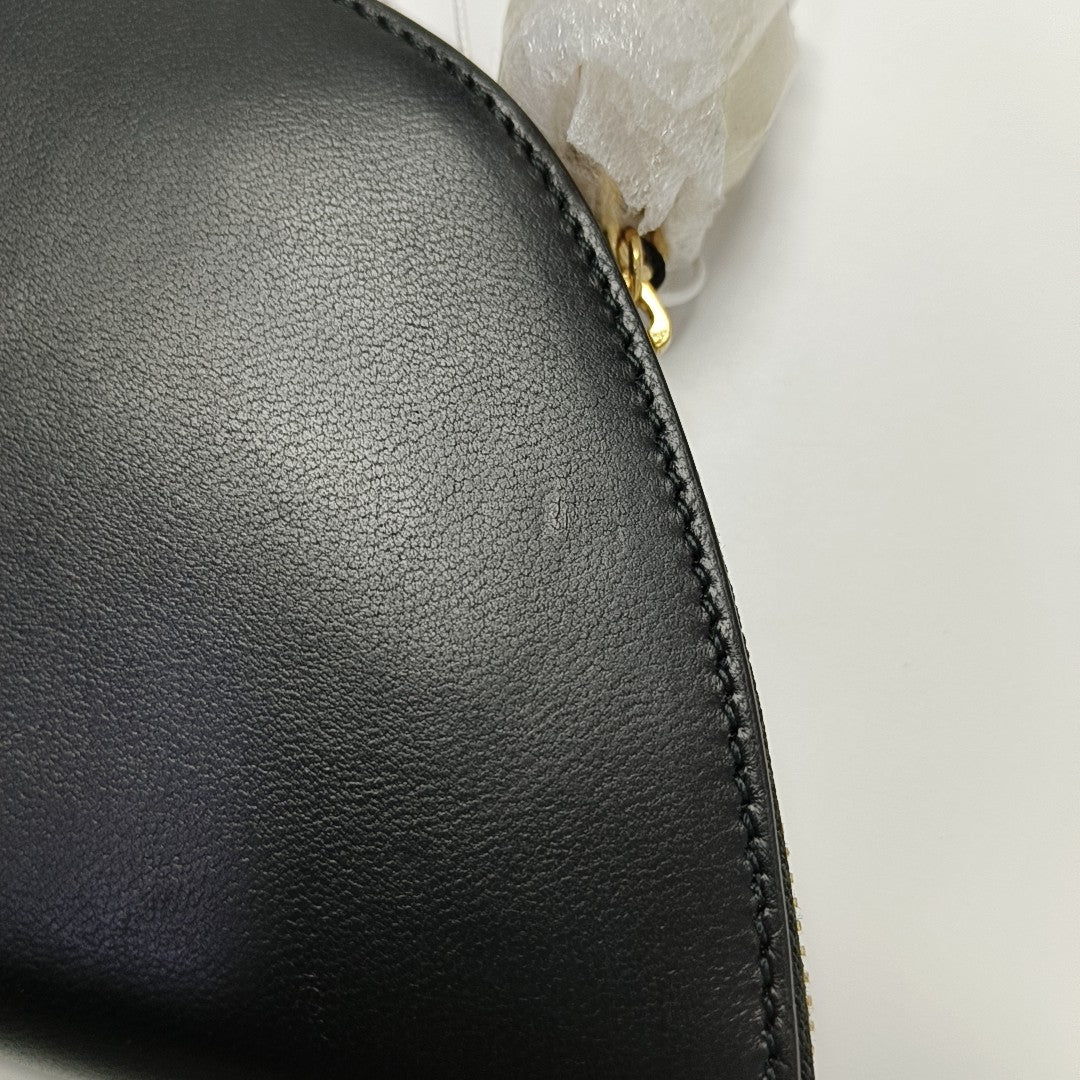 SHIELD Large Lambskin Black Wallet