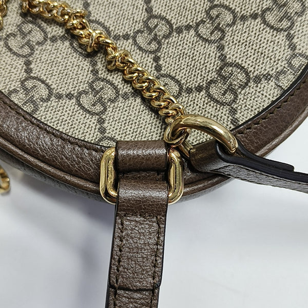 Ophidia Mini Monogram Coated Canvas Beige