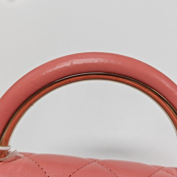Quilted Lambskin Shoulder Bag Pink