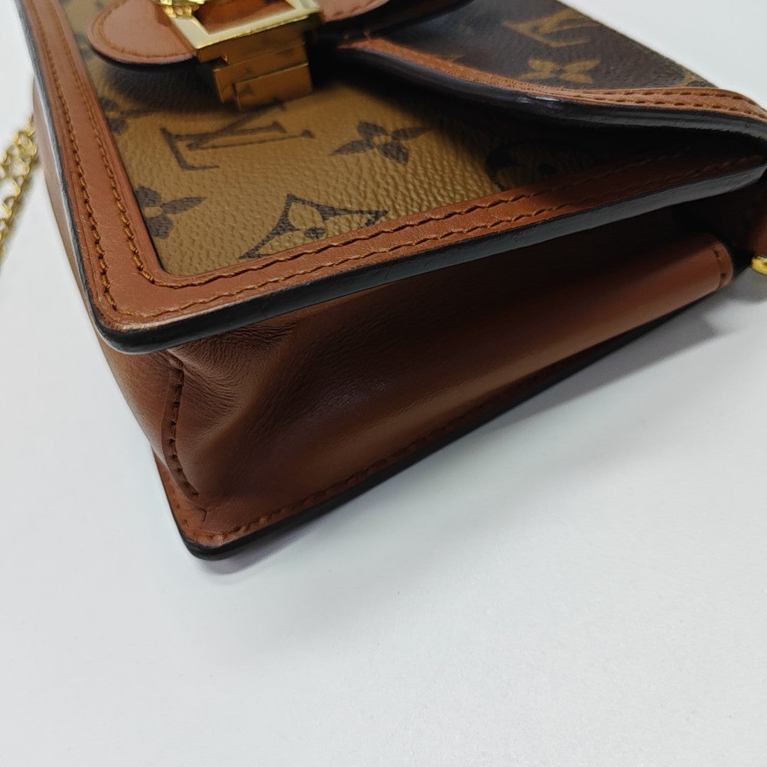 DAUPHINE WOC Monogram Coated Canvas Brown